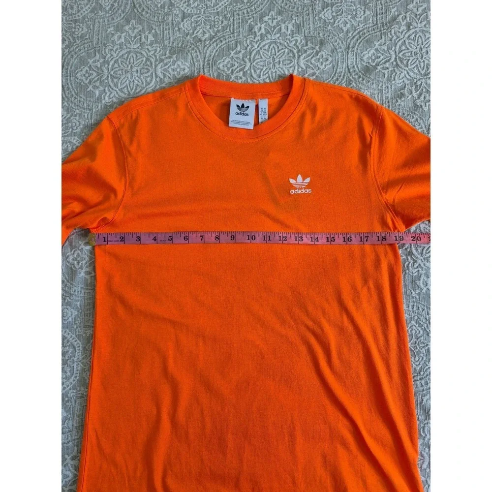 Adidas Trefoil  XS T-Shirt Men's Orange Short Sleeve Casual Logo‎ Tee